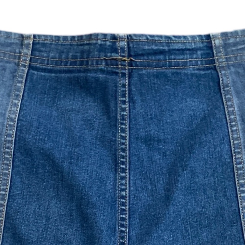 Vintage Patchwork Denim Mini Skort - image 8